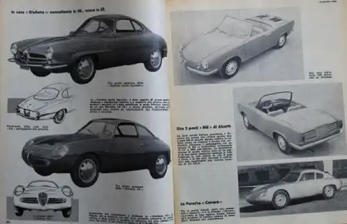 "Quattroruote" Automobil-Magazin Italien 1960 zwei Ausgaben (2716)