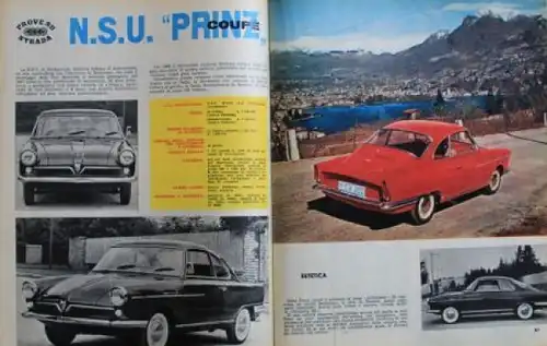 "Quattroruote" Automobil-Magazin Italien 1960 zwei Ausgaben (2717)