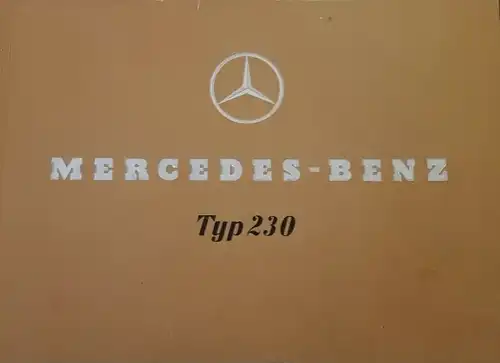 Mercedes-Benz 230 Modellprogramm 1938 Automobilprospekt (2730)