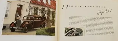 Mercedes-Benz 230 Modellprogramm 1938 Automobilprospekt (2730)