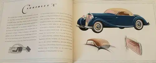 Mercedes-Benz 230 Modellprogramm 1938 Automobilprospekt (2730)