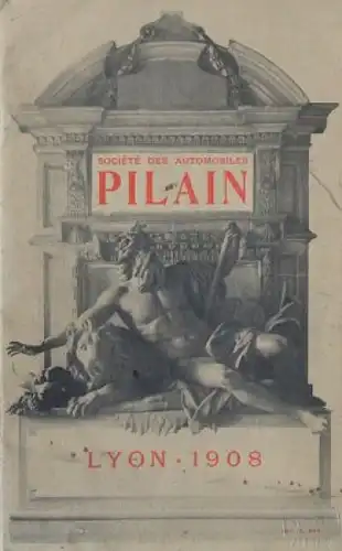 Pilan Automobiles Modellprogramm 1908 Automobilprospekt (2766)