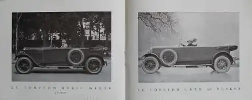 Donnet 11 CV Modellprogramm 1926 Automobilprospekt (2771)