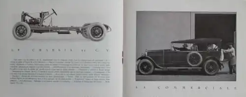 Donnet 11 CV Modellprogramm 1926 Automobilprospekt (2771)
