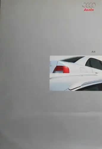 Audi A4 Limousine Avant Modellprogramm 1999 Automobilprospekt-Mappe (2886)