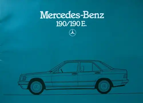 Mercedes-Benz 190/190 E Modellprogramm 1984 Automobilprospekt (2888)