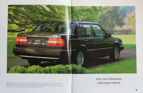 Volvo 960 Modellprogamm 1993 Automobilprospekt (2932)