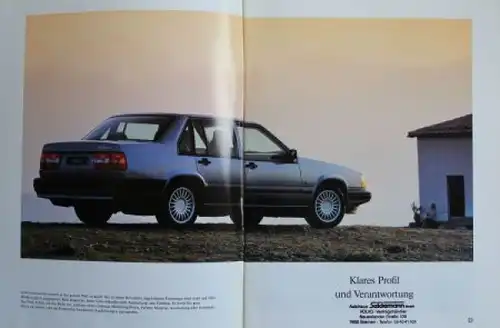 Volvo 940 Modellprogramm 1993 Automobilprospekt (2933)