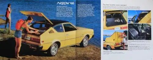 Plymouth Arrow Modellprogramm 1977 "What more can a little car give?" Automobilprospekt (2953)