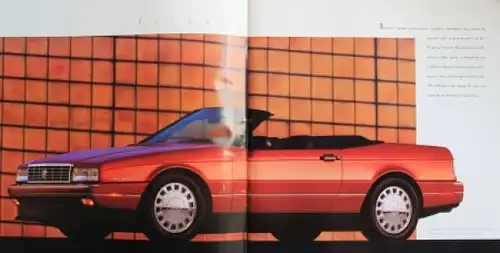 Cadillac Allante Seville Eldorado Modellprogramm 1993 Automobilprospekt (2961)