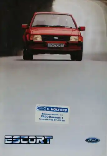 Ford Escort Modellprogramm 1983 Automobilprospekt (2963)