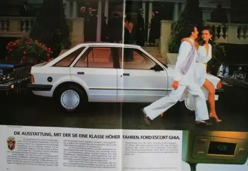 Ford Escort Modellprogramm 1983 Automobilprospekt (2963)