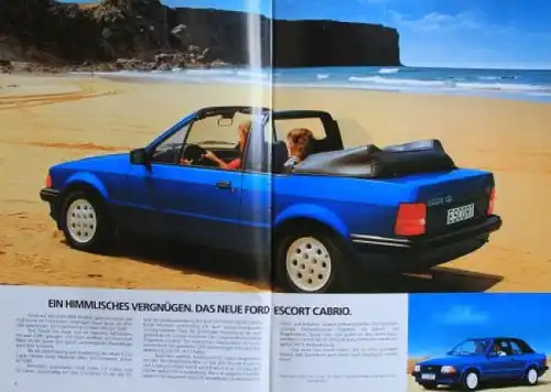 Ford Escort Modellprogramm 1983 Automobilprospekt (2963)
