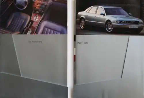Audi A8 Modellprogramm 1993 "Der Quantensprung" Automobilprospekt-Mappe (2964)
