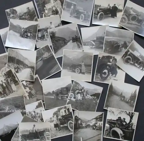 Wanderer und Adler Cabriolets auf Alpentour 1924 dreißig Originalfotos (2969)