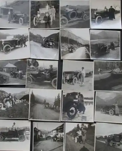 Wanderer und Adler Cabriolets auf Alpentour 1924 dreißig Originalfotos (2969)