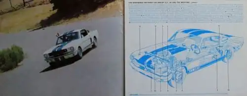 Shelby Ford Mustang G.T. 350 Modellprogramm 1966 Automobilprospekt (3013)
