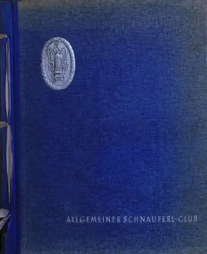 Allgemeiner Schnauferl-Club "Die Urzeit des Automobils" 1937 Mappe mit original Widmung Willy Vogel (3017)