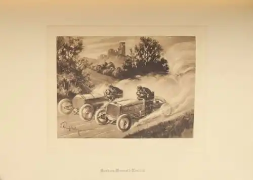Allgemeiner Schnauferl-Club "Die Urzeit des Automobils" 1937 Mappe mit original Widmung Willy Vogel (3017)