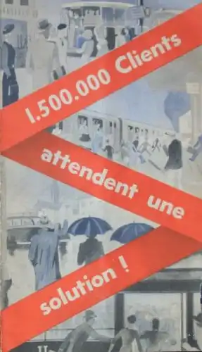 Simca Fiat Cinq Modellprogramm 1938 "Attendent une solution!" Automobilprospekt (3018)