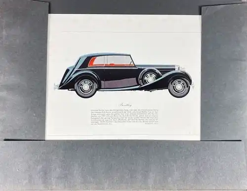 Simsa "Die klassischen Wagen der dreissiger Jahre" Fahrzeug-Historie 1961 Bildermappe (3036)