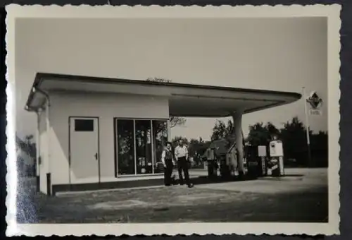 Gasolin Tankstelle 1960 Originalfoto (3037)