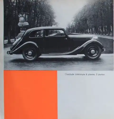 Amilcar Pegase 4 Places Modellprogramm 1934 Automobilprospekt (3047)