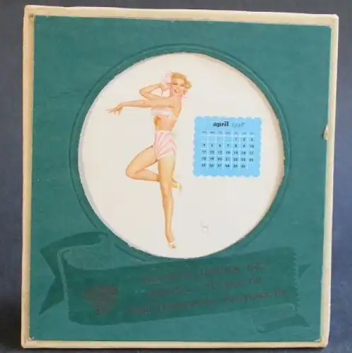 De-Soto Pin-Up-Kalender-Aufsteller 1948 De-Soto Händler Alberto Vargas (3048)