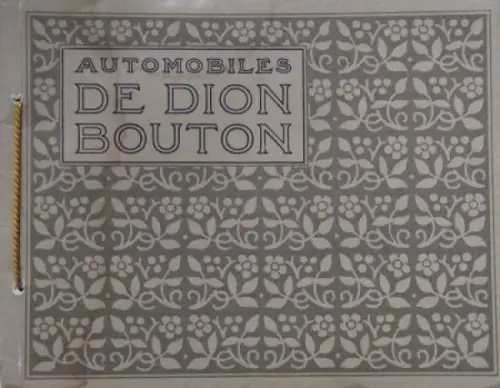 De Dion-Bouton Modellprogramm 1913 Automobilprospekt (3050)