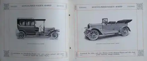 De Dion Bouton Modellprogramm 1913 Automobilprospekt (3050)