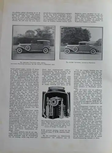 Cadillac V16 Modellprogramm 1930 "De eerste V16 in Nederland" Automobilprospekt (3062)