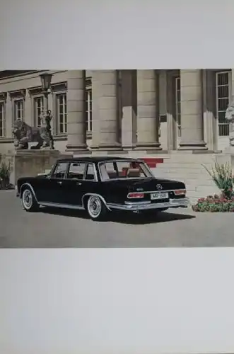 Mercedes-Benz 600 Modellprogramm 1965 "Der große Mercedes" Automobilprospekt-Mappe (3087)