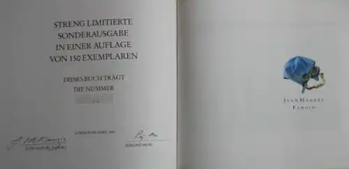 Moss "Fangio" 1991 Fangio-Rennfahrer-Biografie limitierte und von Fangio und Moss signierte Ausgabe (3099)