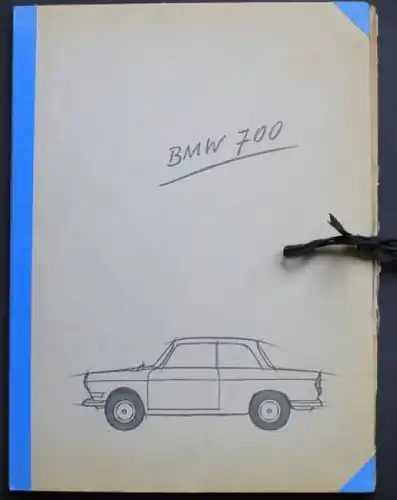 BMW 700 Limousine 1960 Werbemappe leer (5249)