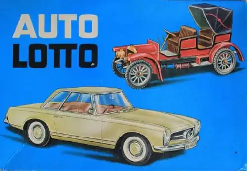 Noris Spiele "Auto-Lotto" 1968 Automobil-Memory-Brettspiel Mercedes-Benz (5281)