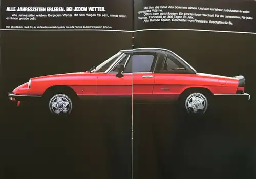 Alfa Romeo Spider 2.0 Modellprogramm 1987 Automobilprospekt (5298)