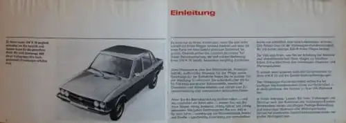 Volkswagen K 70 1972 Betriebsanleitung (5371)