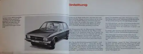 Volkswagen K 70 1971 Betriebsanleitung (5372)