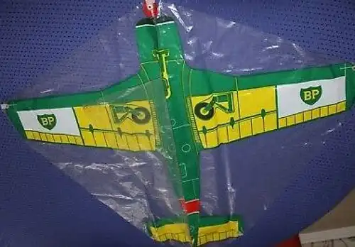 BP Air Flugzeug-Werbe-Flugdrache 1965 originalverpackt (5410)