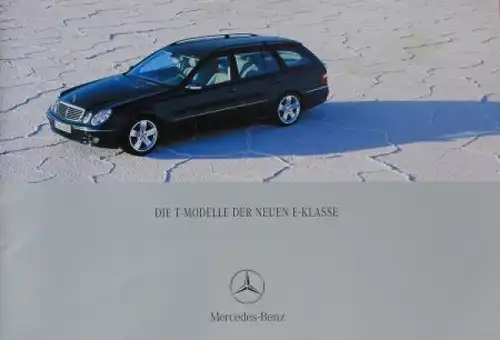 Mercedes-Benz E-Klasse T Modell Modellprogramm 2002 Automobilprospekt (5423)