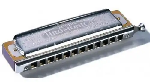 Hohner Mundharmonika Super Chromonica 1938 in Kunstledertasche (5441)