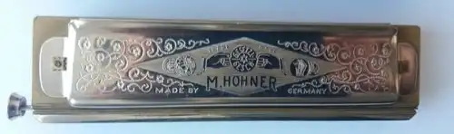 Hohner Mundharmonika Super Chromonica 1938 in Kunstledertasche (5441)