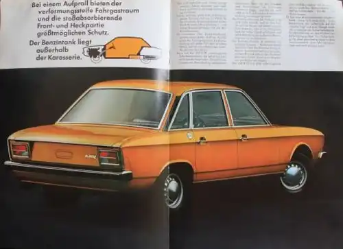 Volkswagen K 70 Modellprogramm 1970 Automobilprospekt (5453)