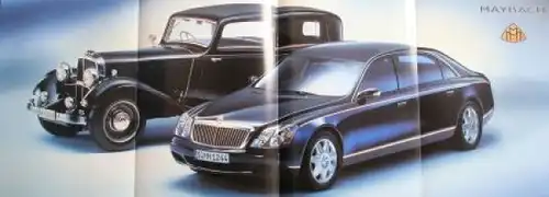Maybach Modellprogramm 2002 Automobilprospekt (5468)