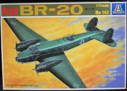 Italeri Fiat BR-20 Propellerflugzeug 1936 Plastikbausatz im Originalkarton (5483)