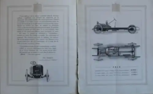 Hedea Automobiles 10 HP Modellprogramm 1910 Automobilprospekt (5488)