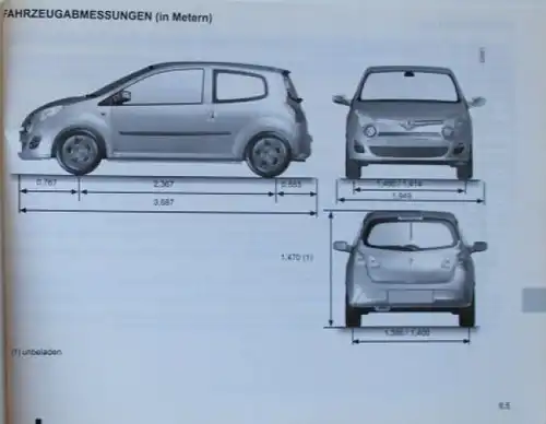 Renault Twingo 2012 Bordmappe mit Betriebsanleitung (5490)