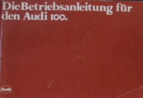 Audi 100 Betriebsanleitung 1978 (5504)