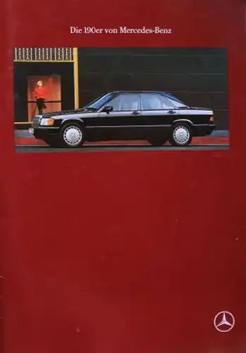 Mercedes-Benz 190 Modellprogramm 1991 Automobilprospekt (5531)