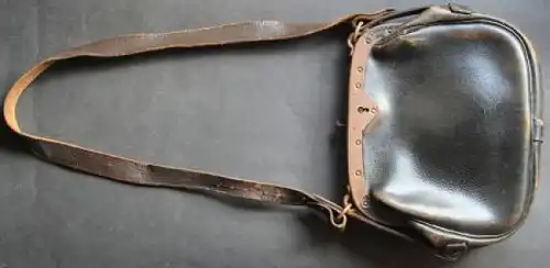 Straßenbahnschaffner Ledertasche 1910 mit Tragegurt (6000)